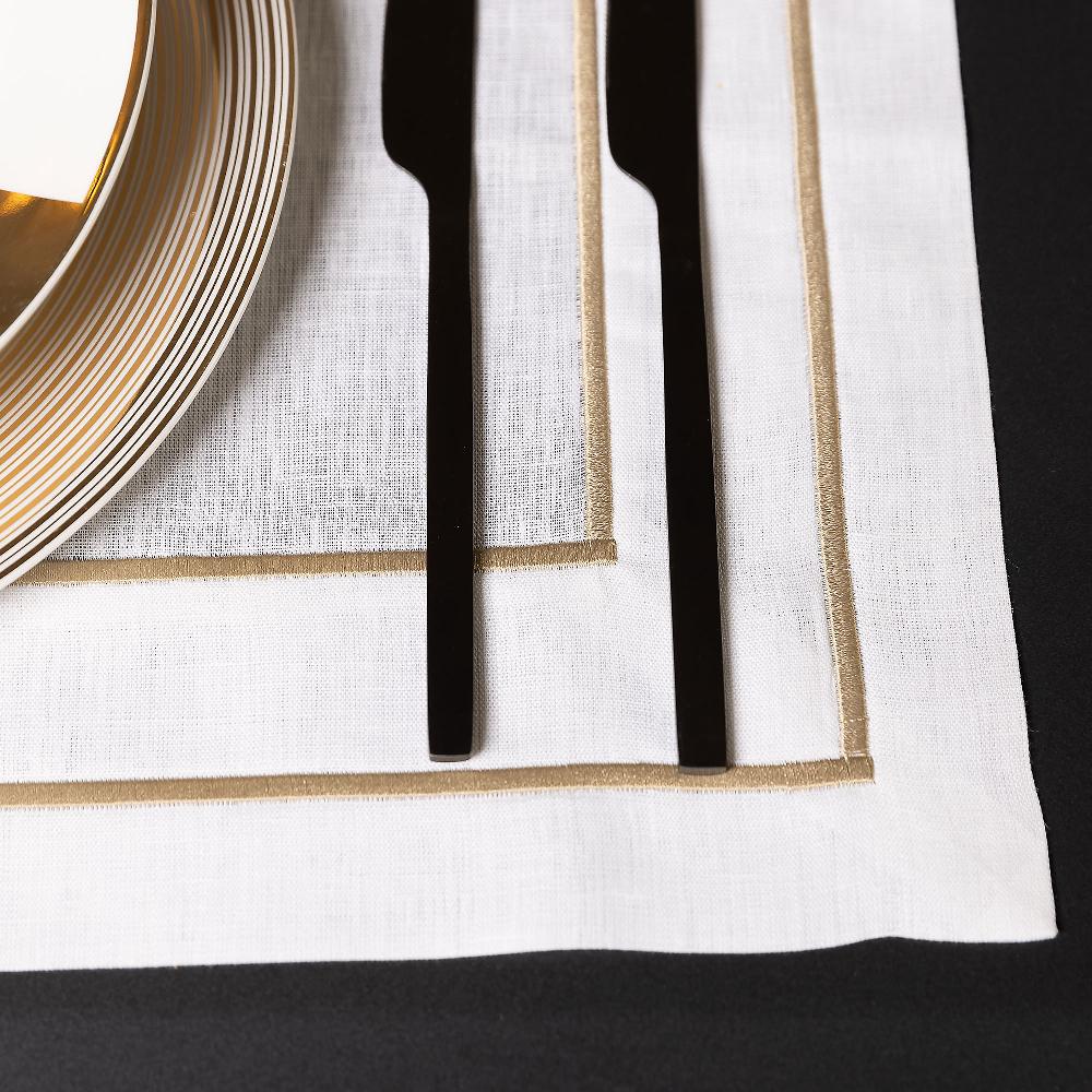 QVC Ferò Tovaglietta Americana Supreme In Puro Lino 30x50 Cm