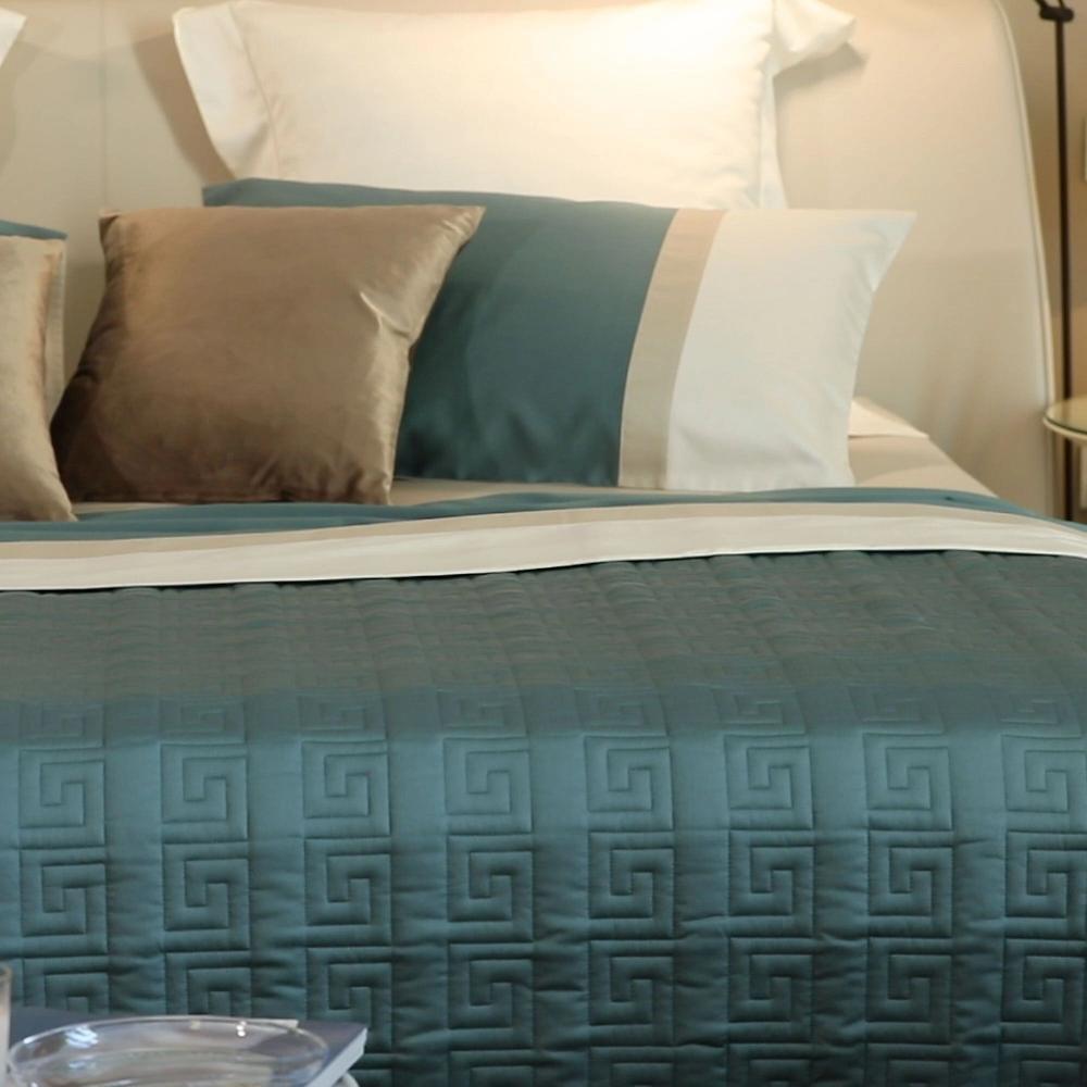 QVC Ferò Trio Trapuntino Matrimoniale In Raso Tinta Unita