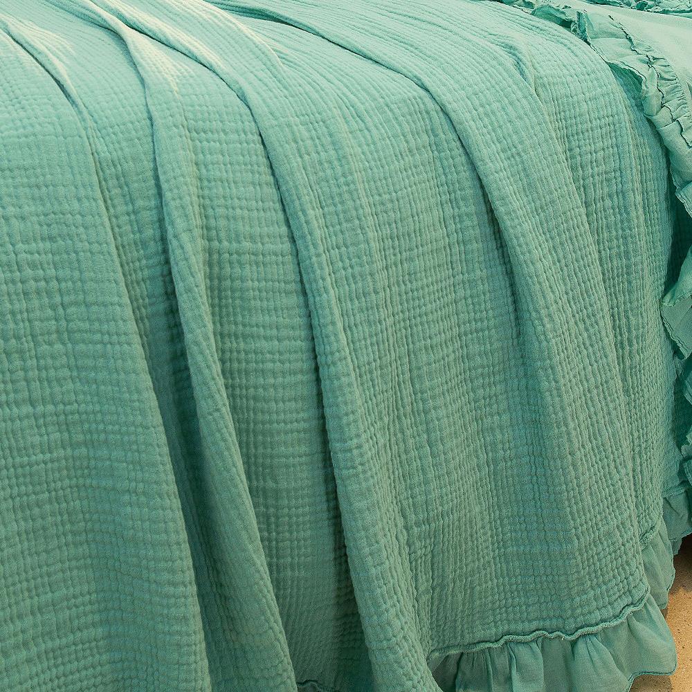 QVC Ferò Voile Copriletto Matrimoniale In Doppia Garza