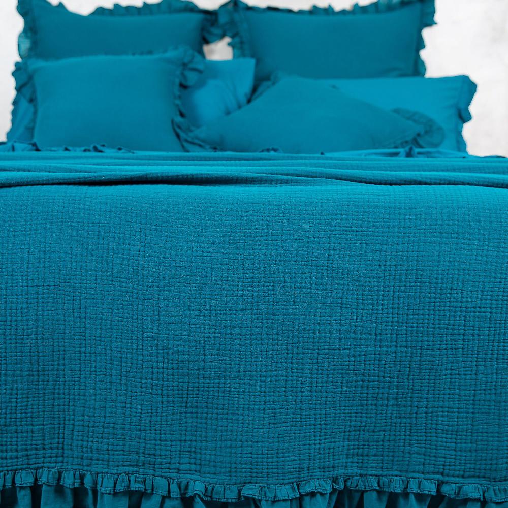 QVC Ferò Voile Copriletto Matrimoniale In Doppia Garza