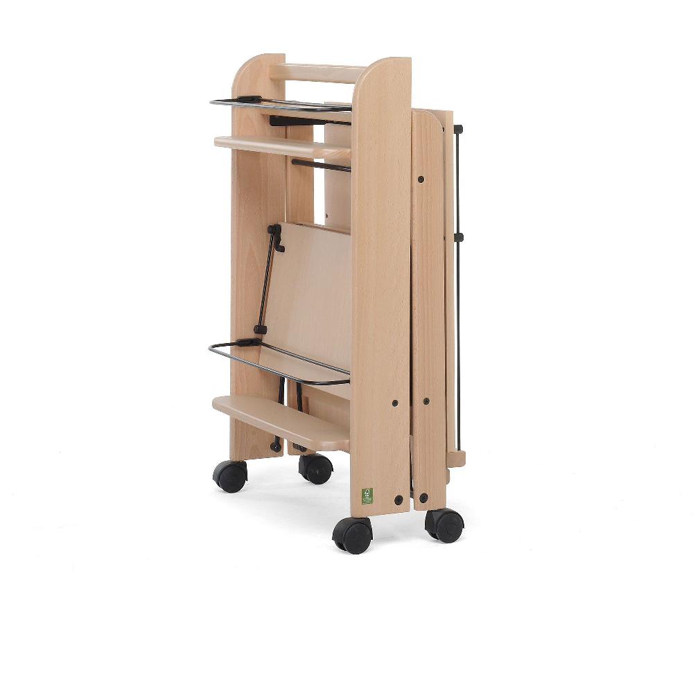 QVC Foppapedretti Carrello Portavivande SERVICE Pieghevole In Legno