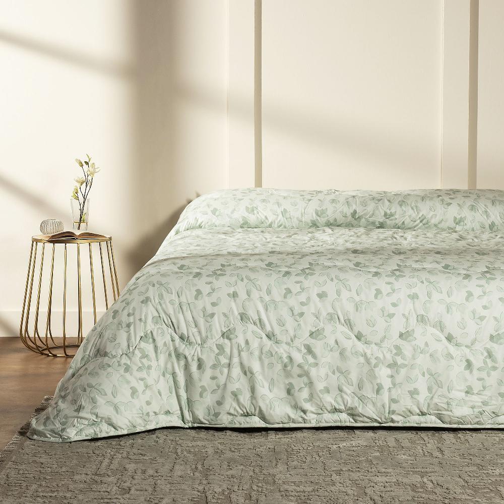 QVC Foppapedretti Trapunta Foglie In Cotone Percalle Stampato