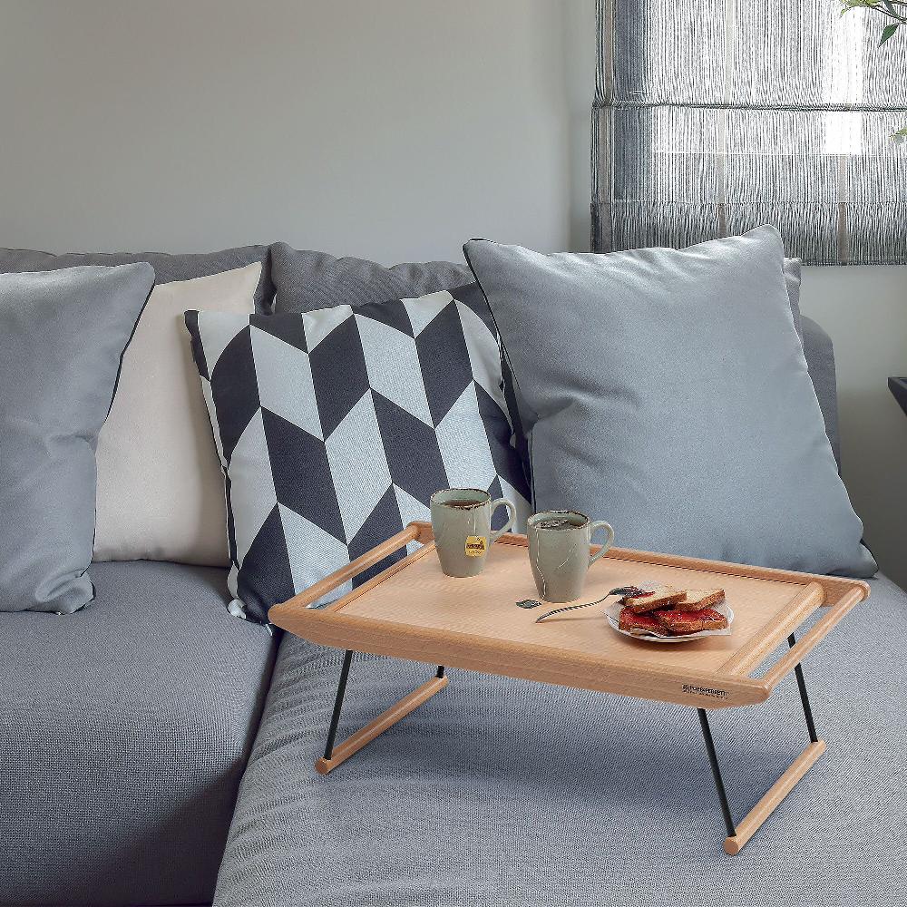 QVC Foppapedretti Vassoio colazione in legno Breakfast inclinabile