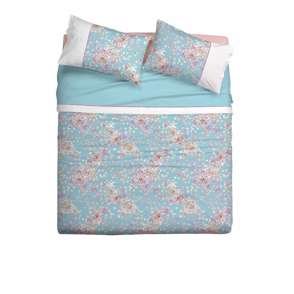 QVC Gabel 1957 Completo Letto Copriletto 100% Cotone Tela 58 Fili