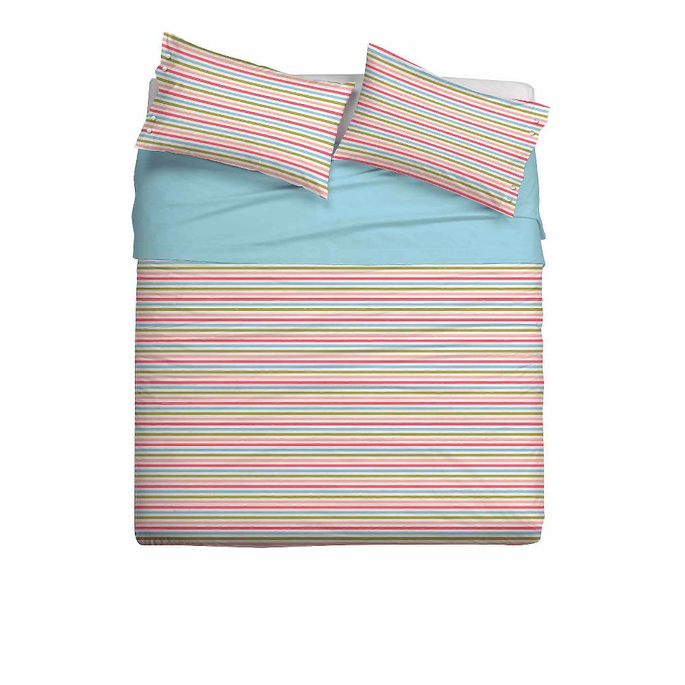 QVC Gabel 1957 Completo Letto Copriletto 100% Cotone Tela 58 Fili