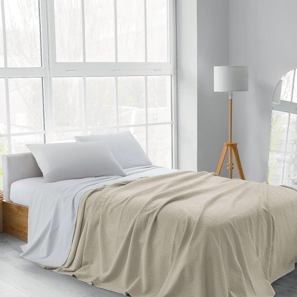 QVC Gabel 1957 Copriletto Leggero Matrimoniale 100% Cotone Jacquard