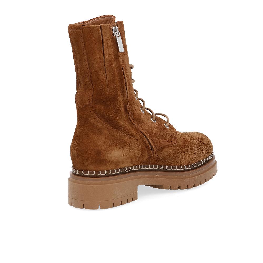 QVC Galieti Anfibi In Pelle Scamosciata Tacco 4cm Con Plateau