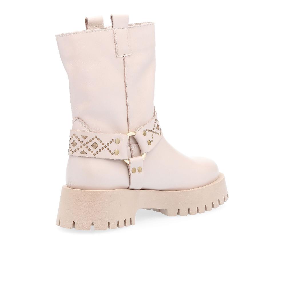 QVC Galieti Biker In Pelle Con Cinturini E Suola Carrarmato 5 Cm