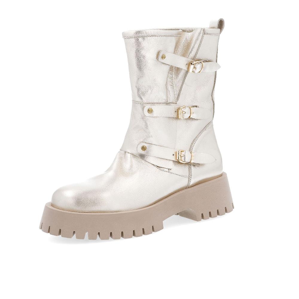 QVC Galieti Biker in pelle con cinturini regolabili