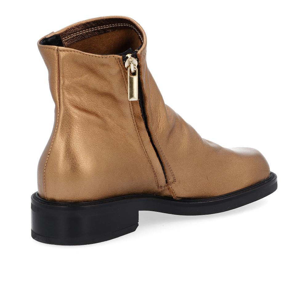 QVC Galieti Biker In Pelle Metallizzata Con Zip E Tacco 3cm