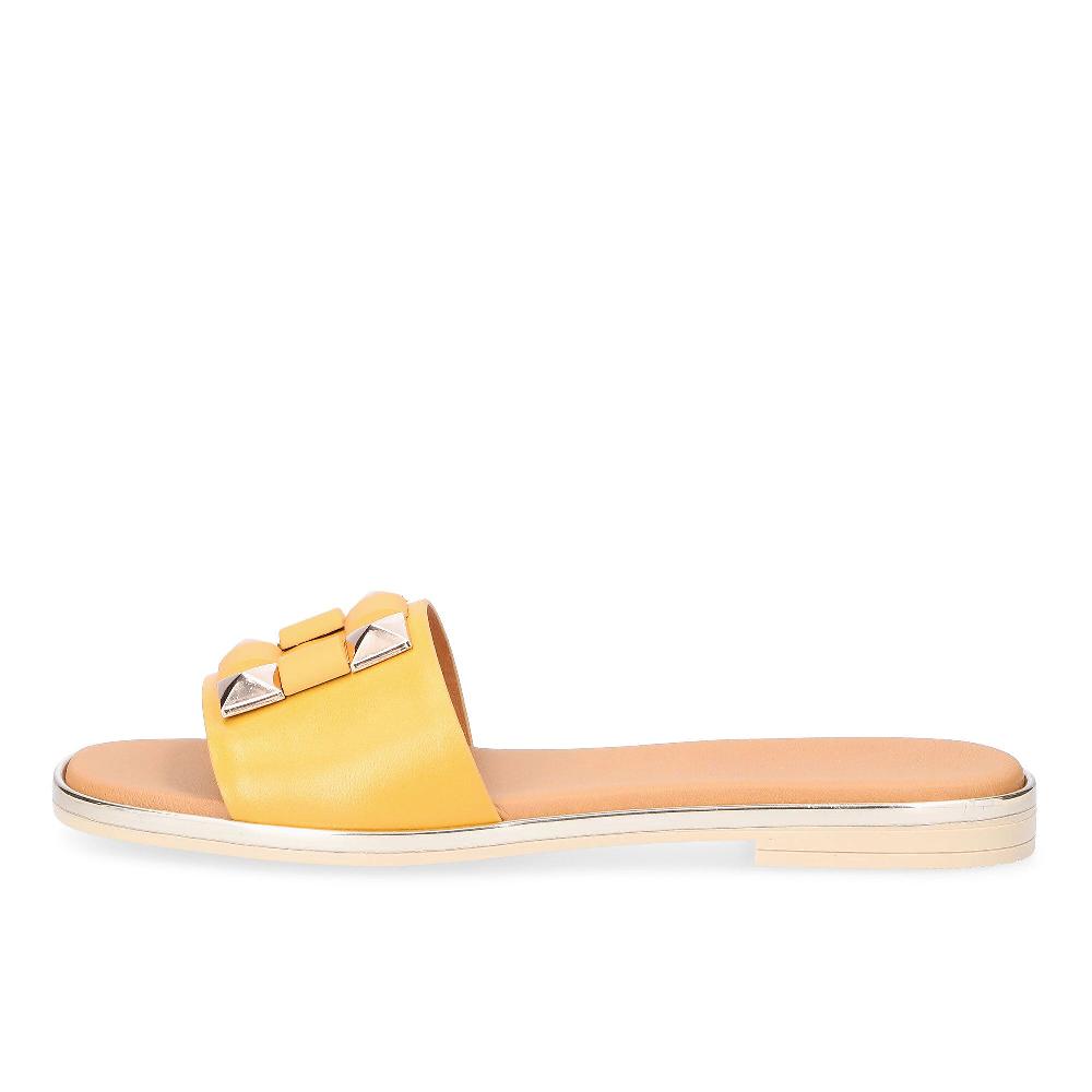 QVC Galieti Ciabattine In Pelle Con Fascia Frontale Decorata