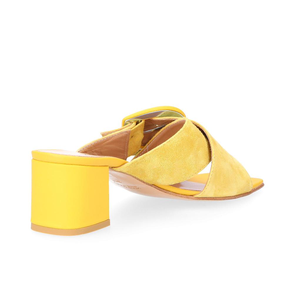 QVC Galieti Ciabattine In Pelle Con Maxi Fibbia Tacco 6 Cm