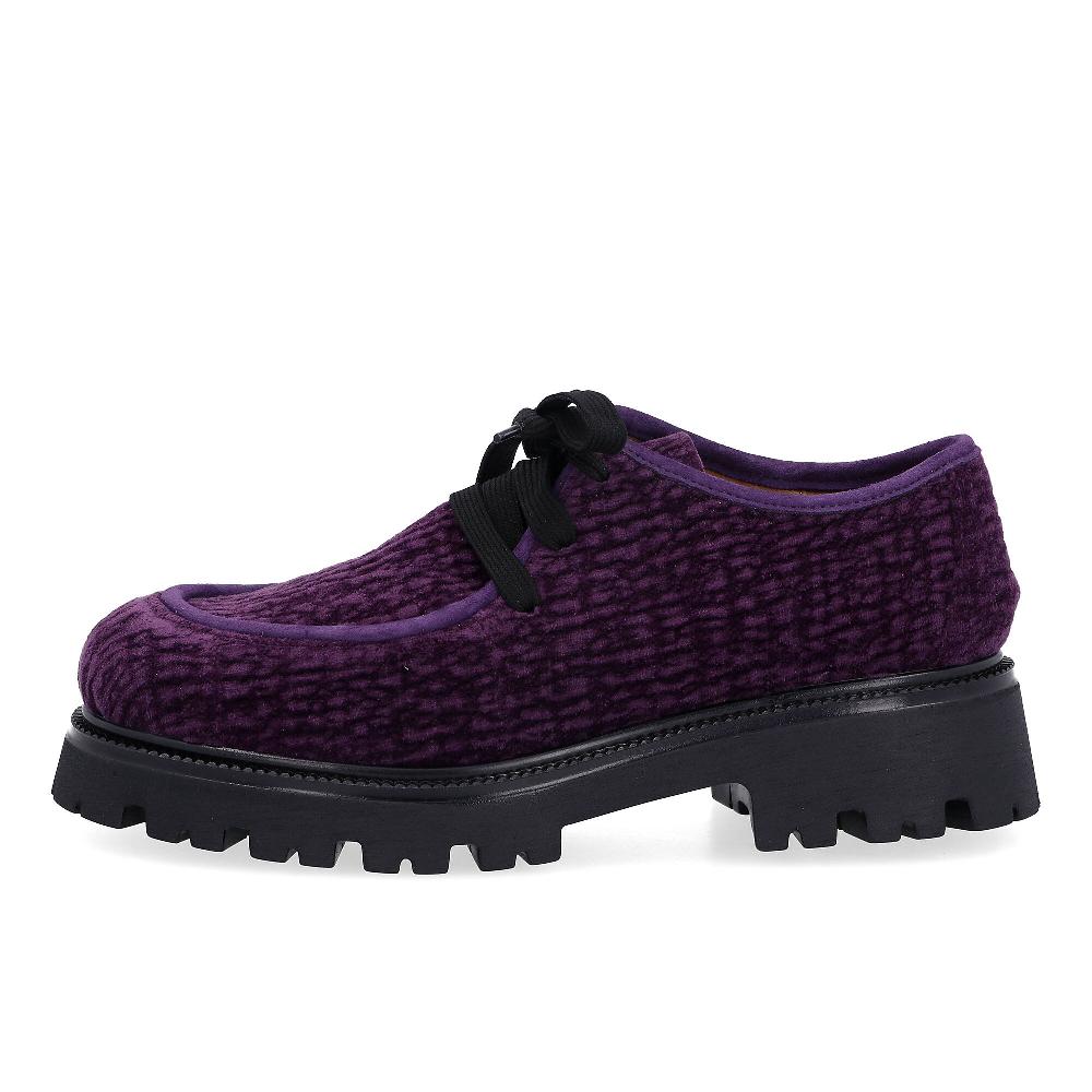QVC Galieti Francesine In Velluto Intrecciato Con Tacco 4 Cm