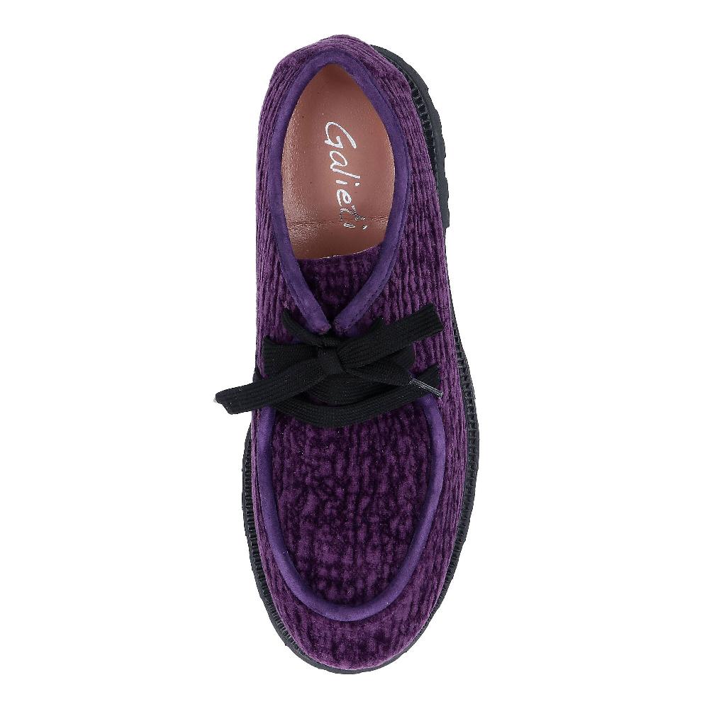 QVC Galieti Francesine In Velluto Intrecciato Con Tacco 4 Cm