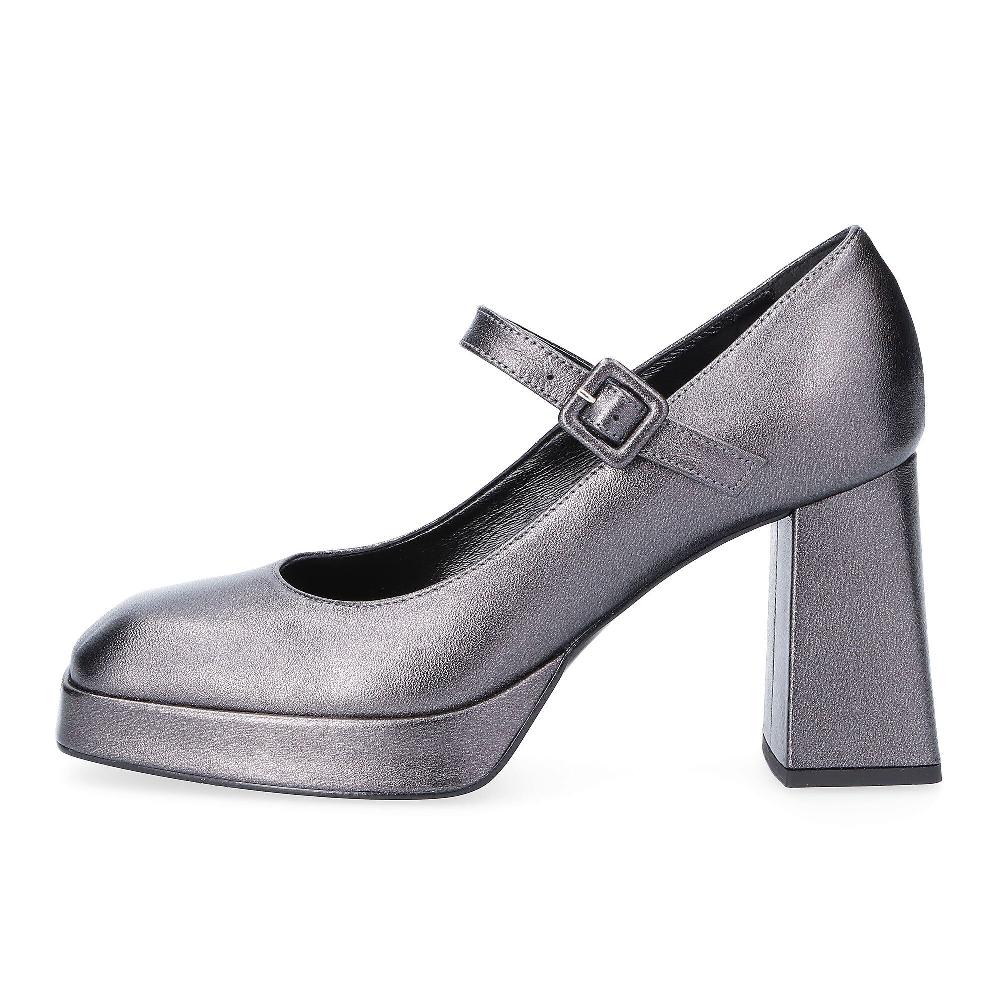 QVC Galieti Mary Jane In Pelle Laminata Con Tacco 9 Cm