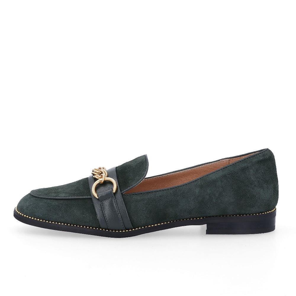 QVC Galieti Mocassini In Pelle Con Catena E Tacco 2 Cm