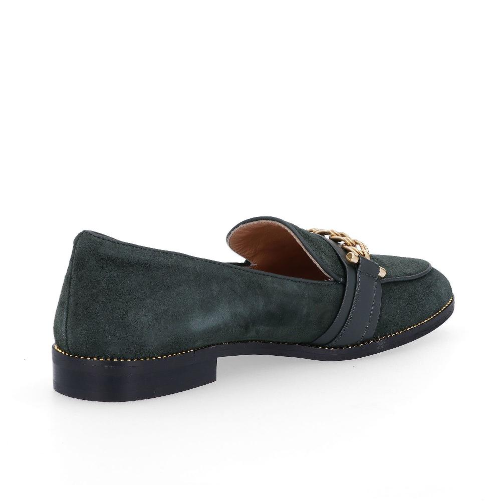 QVC Galieti Mocassini In Pelle Con Catena E Tacco 2 Cm