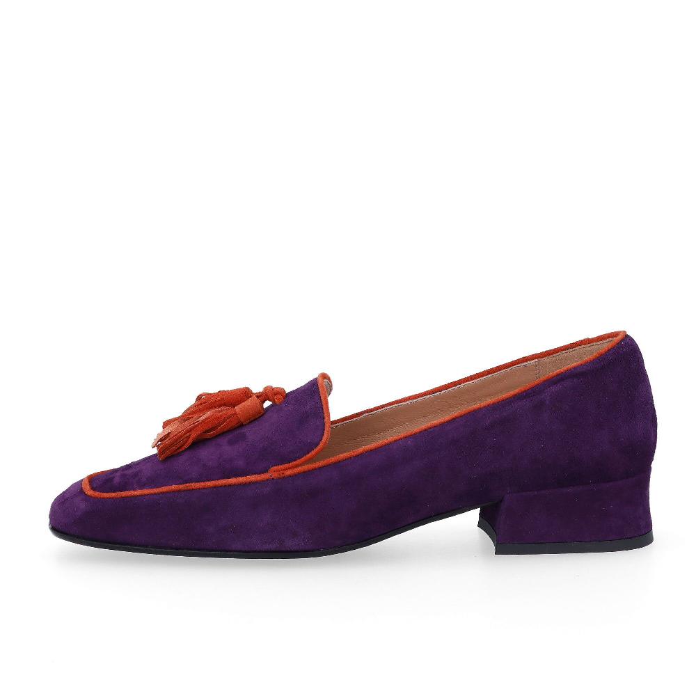 QVC Galieti Mocassini In Pelle Scamosciata Con Nappine