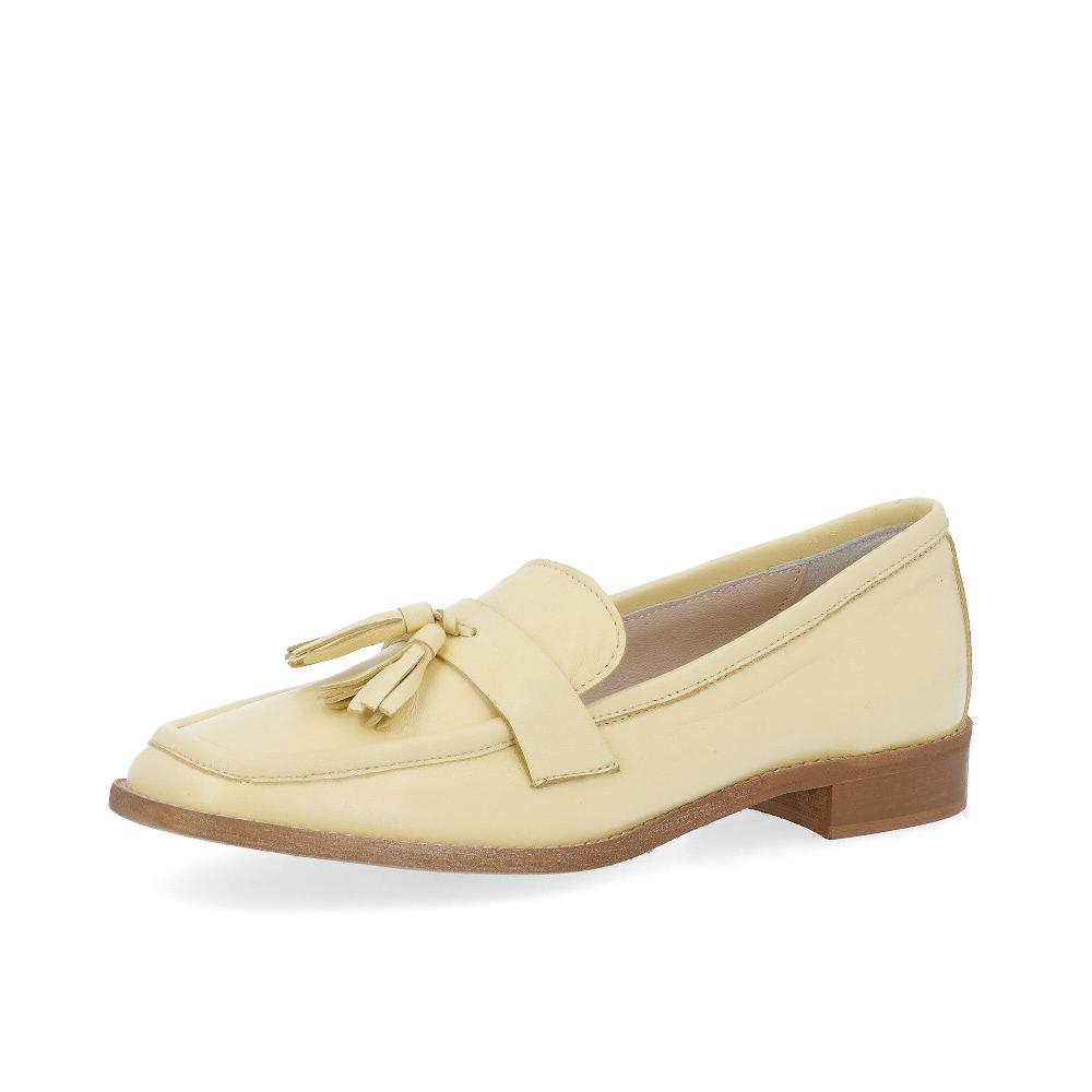 QVC Galieti Mocassino in pelle Motivo nappine Tacco 3 cm Made in Italy
