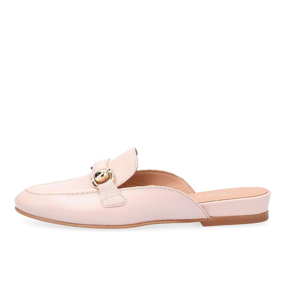 QVC Galieti Sabot In Pelle Con Fascetta Decorativa E Tacco 1 5 Cm