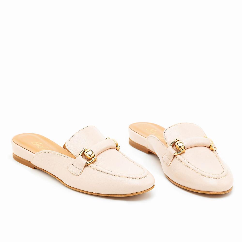 QVC Galieti Sabot in pelle con fascetta decorativa e tacco 1 5 cm