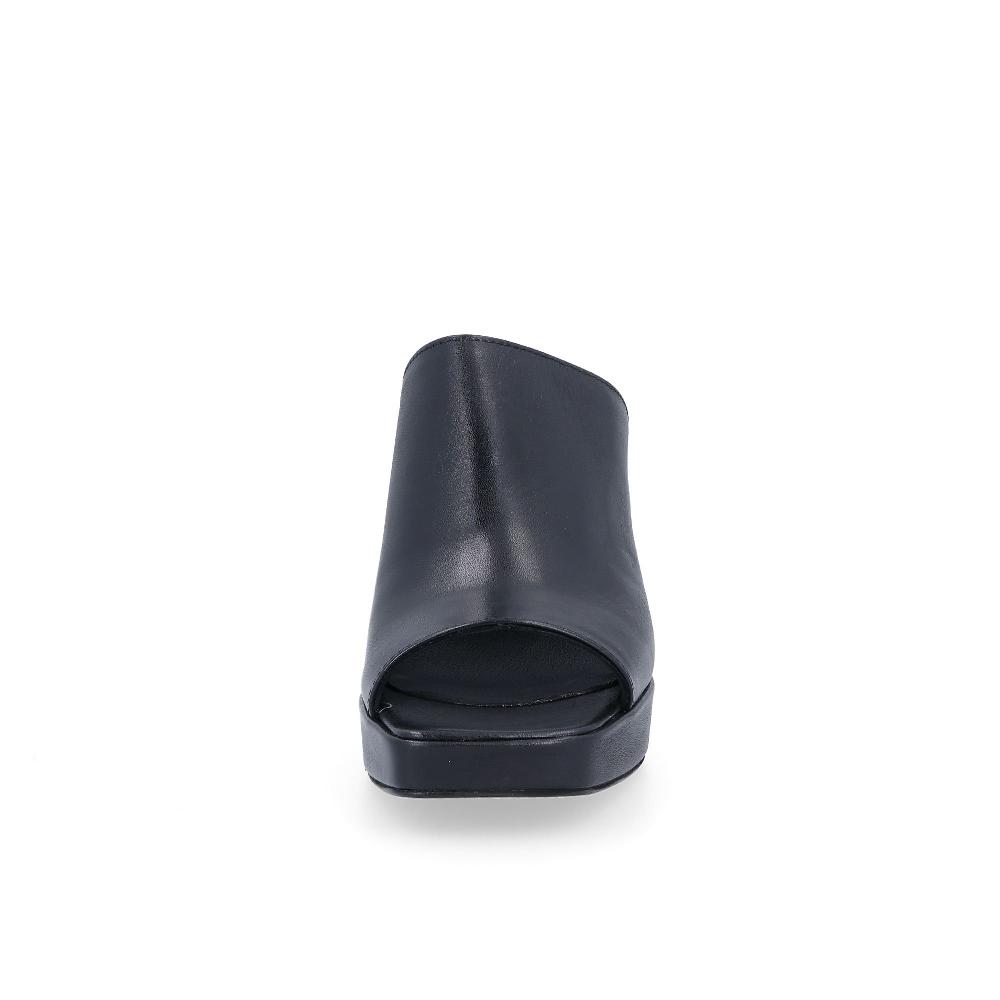 QVC Galieti Sabot In Pelle Punta Squadrata Tacco 9cm
