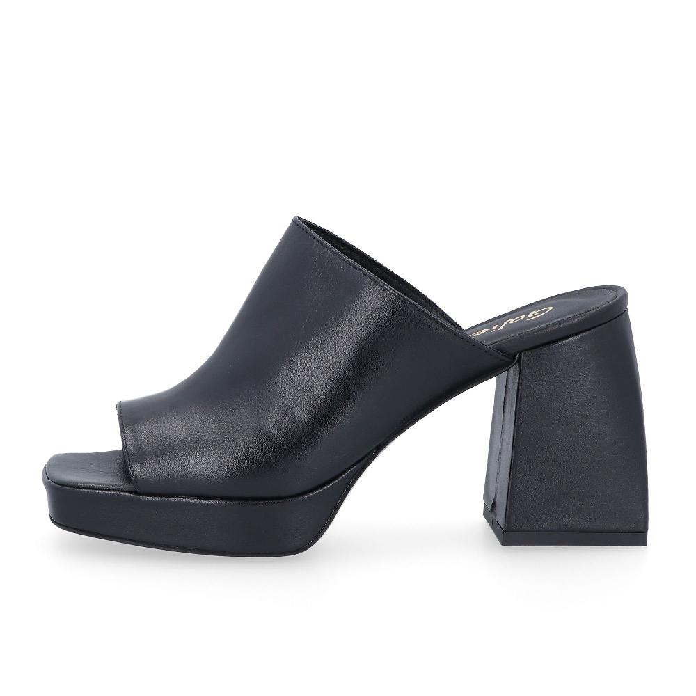 QVC Galieti Sabot In Pelle Punta Squadrata Tacco 9cm