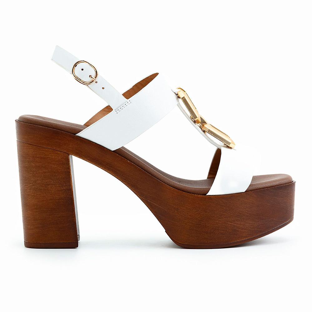 QVC Galieti Sandali A T In Pelle Con Tacco 10 Cm E Plateau 3 5 Cm
