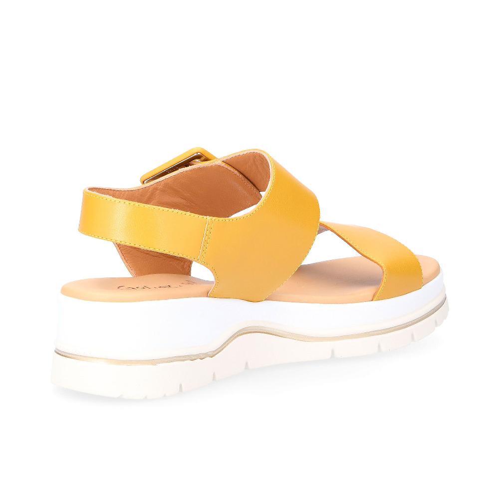QVC Galieti Sandali In Pelle Con Fasce E Zeppa 4 Cm