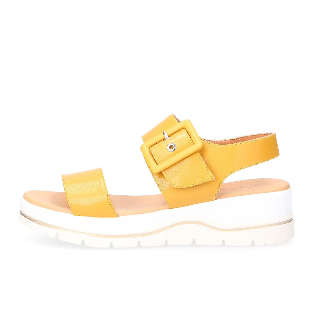 QVC Galieti Sandali In Pelle Con Fasce E Zeppa 4 Cm