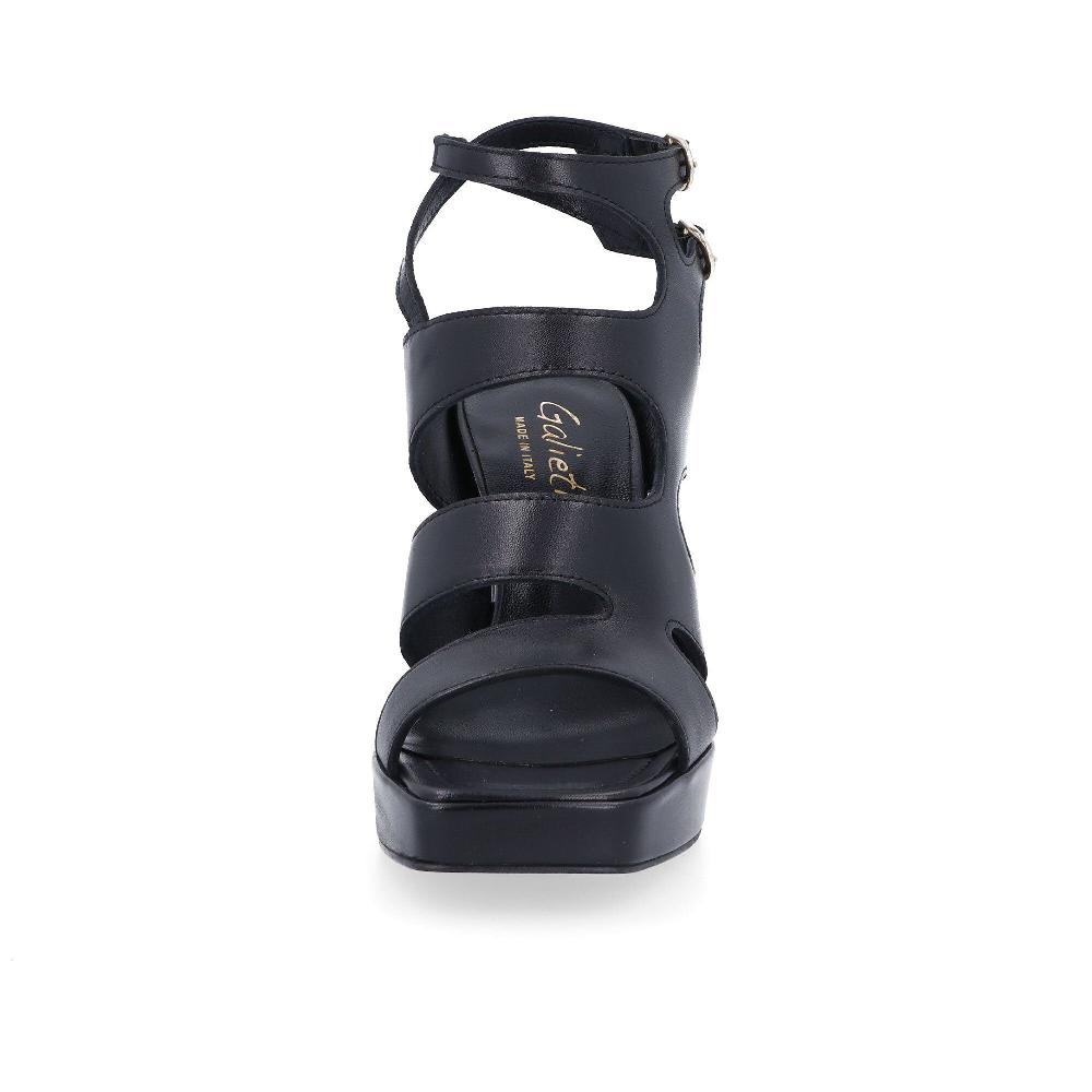 QVC Galieti Sandali In Pelle Con Plateau E Tacco 9 Cm