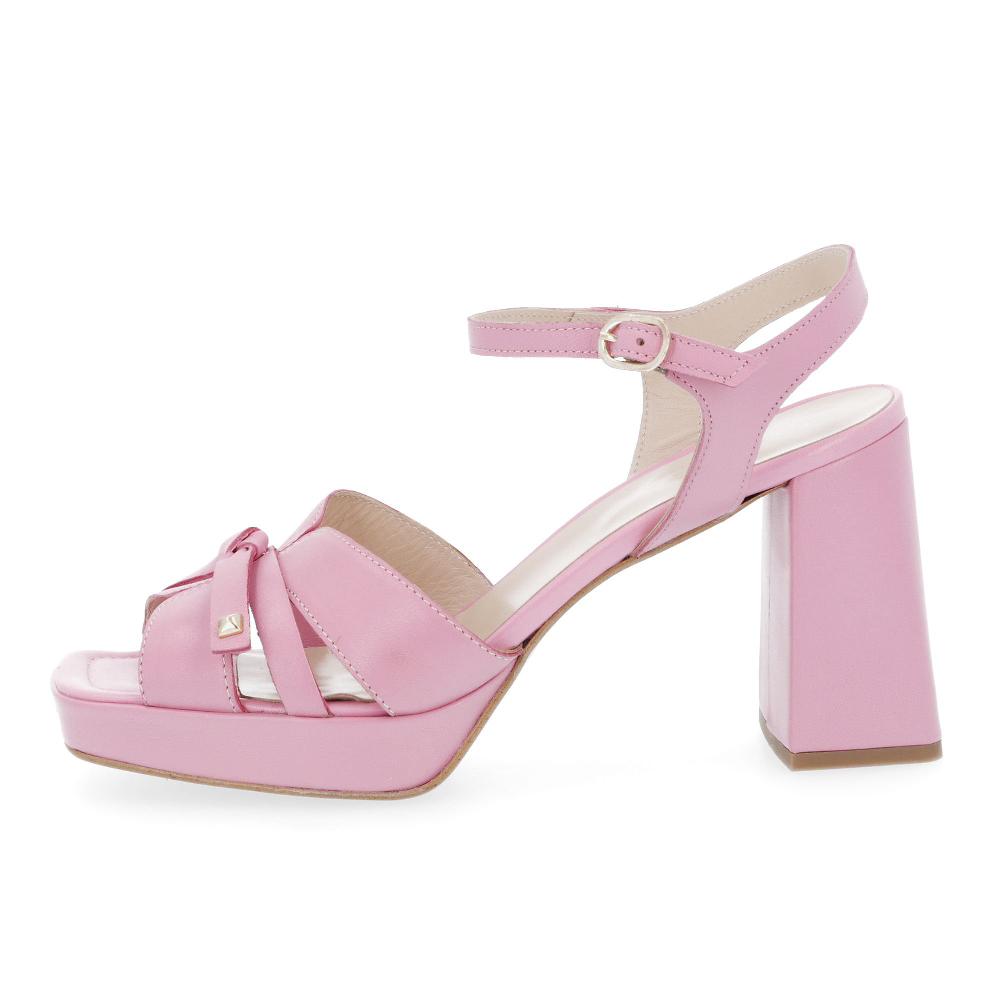 QVC Galieti Sandali In Pelle Con Tacco Rivestito 9 Cm