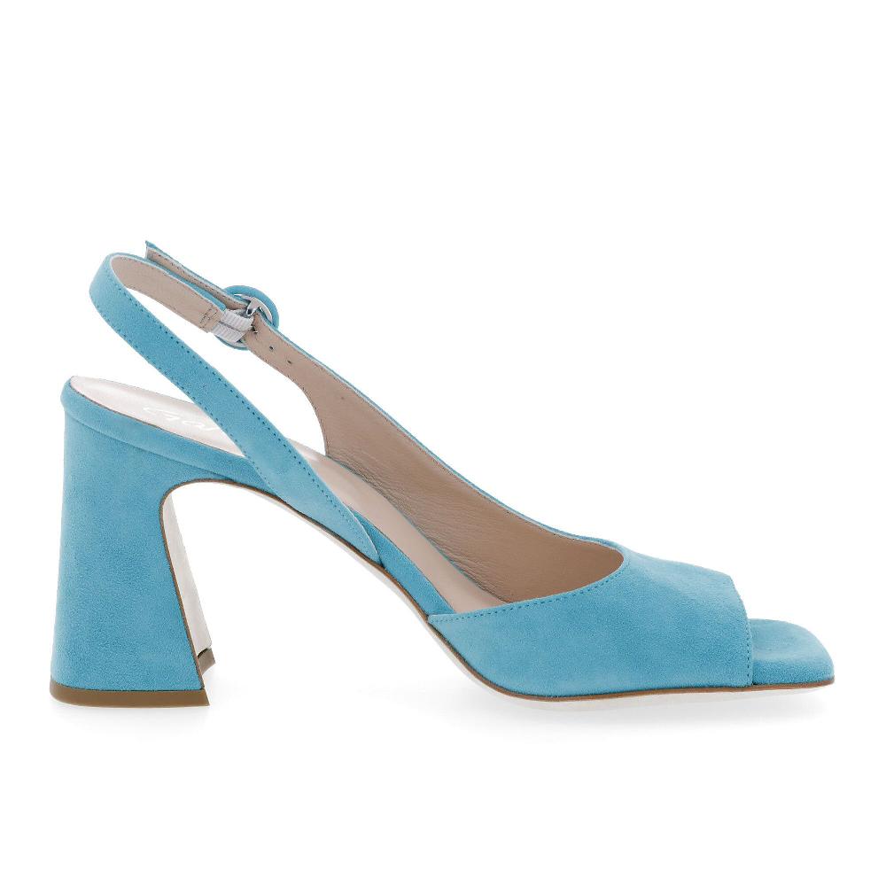 QVC Galieti Sandali Slingback In Pelle Con Tacco 9 Cm