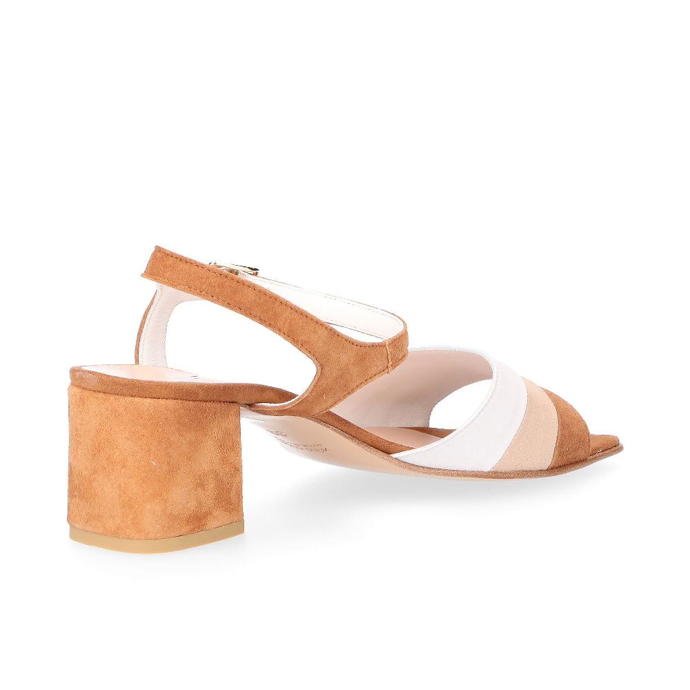QVC Galieti Sandali Spuntati In Pelle Scamosciata Con Tacco 6 Cm
