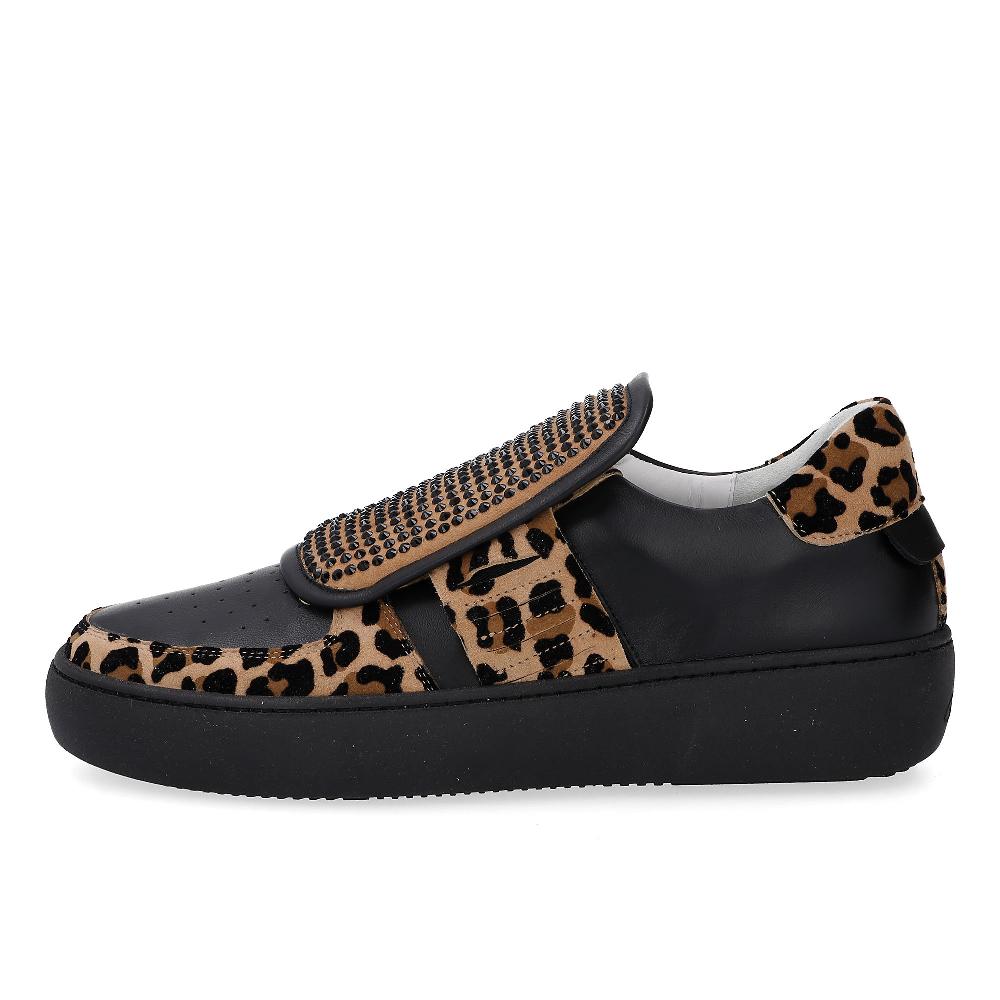 QVC Galieti Scarpe In Pelle Con Inserti Scamosciati E Strass