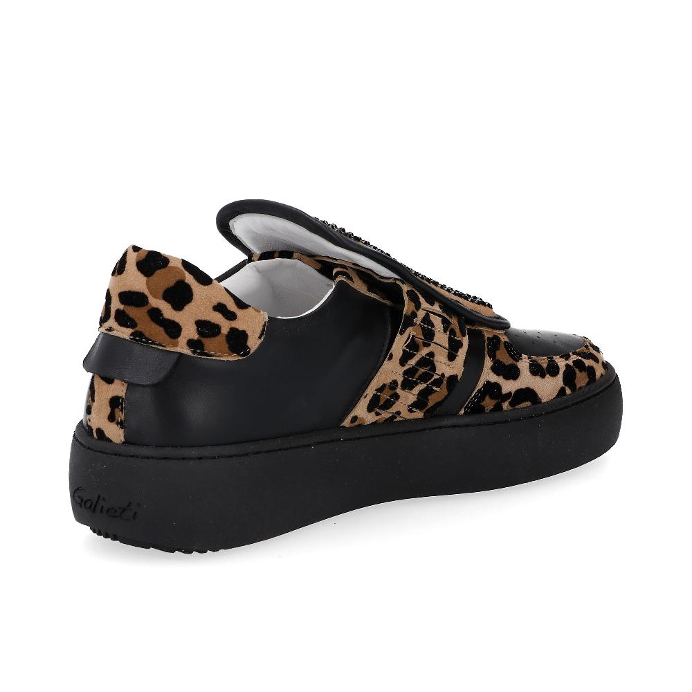 QVC Galieti Scarpe In Pelle Con Inserti Scamosciati E Strass