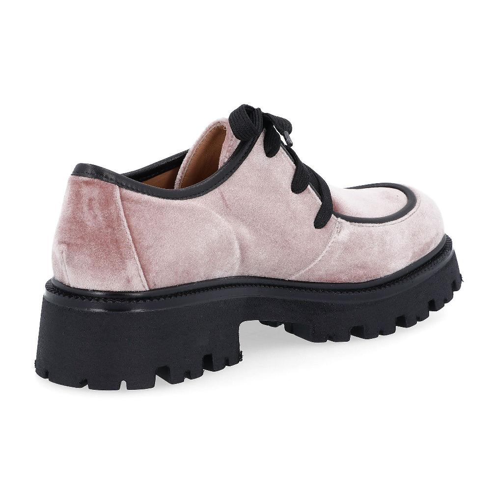 QVC Galieti Scarpe Stringate In Velluto Con Fondo In Gomma