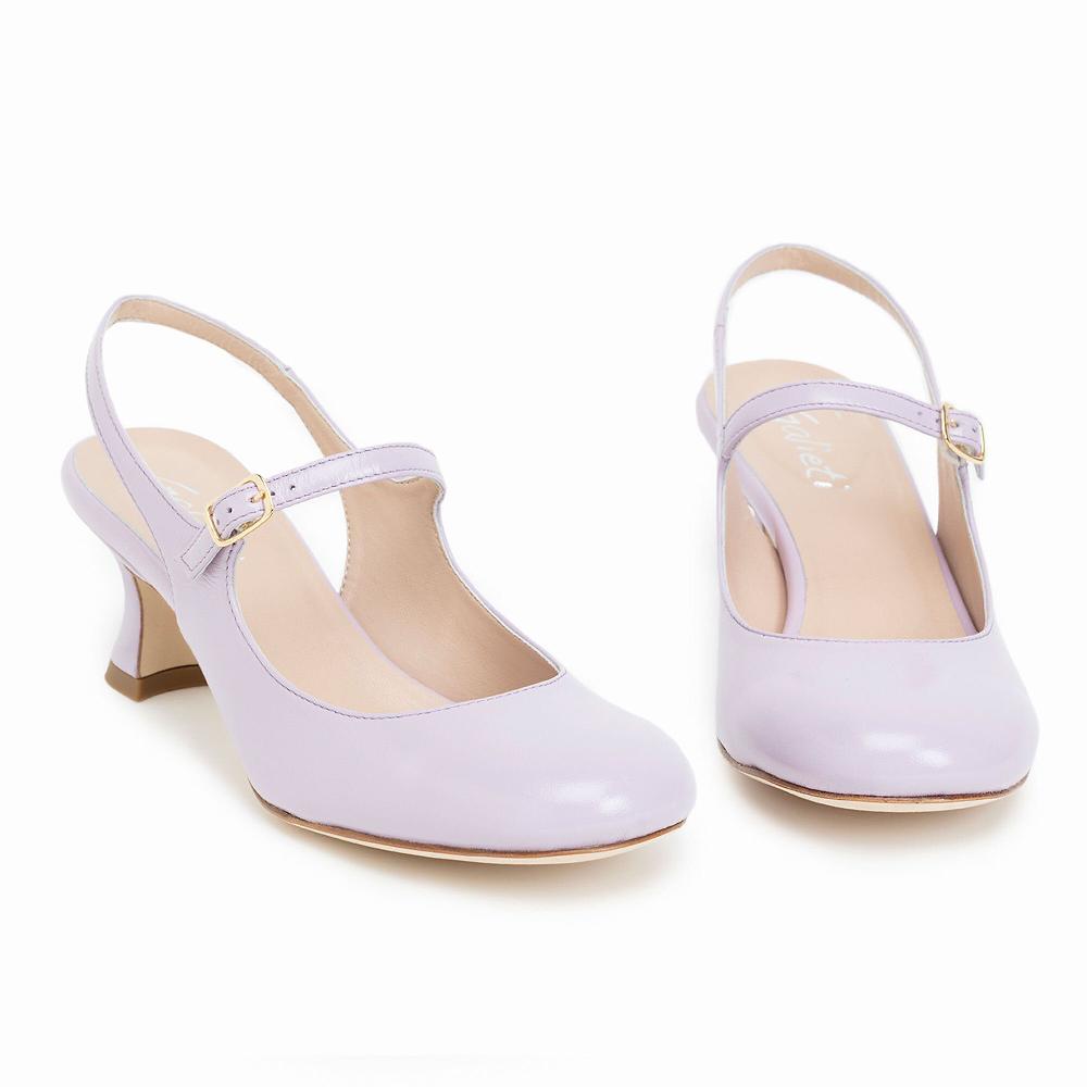 QVC Galieti Slingback In Pelle Cinturino Con Fibbia Tacco 5 5 Cm Made In Italy