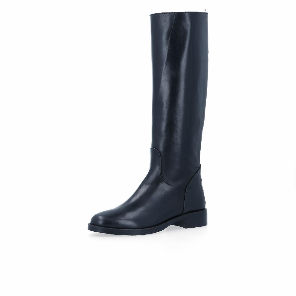 QVC Galieti Stivale in pelle con zip sul retro tacco 3cm