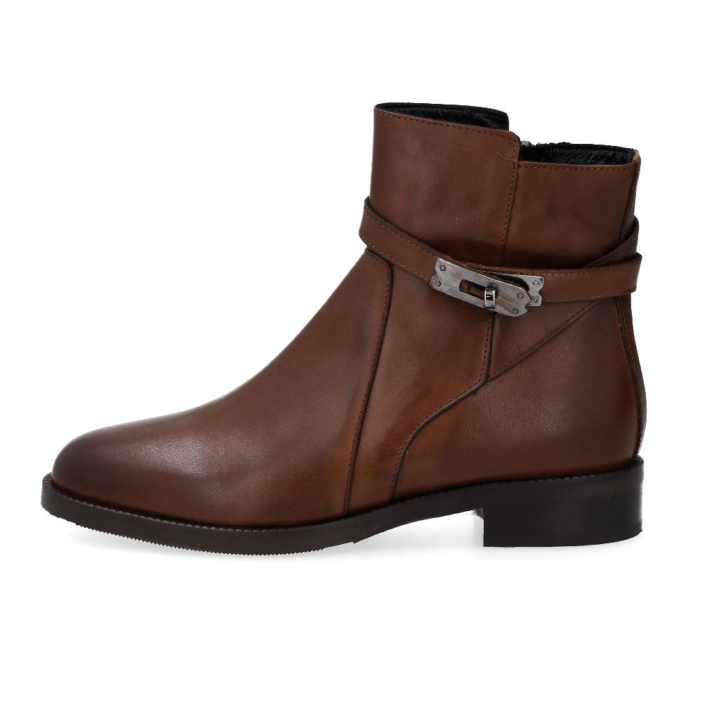 QVC Galieti Stivaletti In Pelle Con Fibbia E Tacco 3 Cm