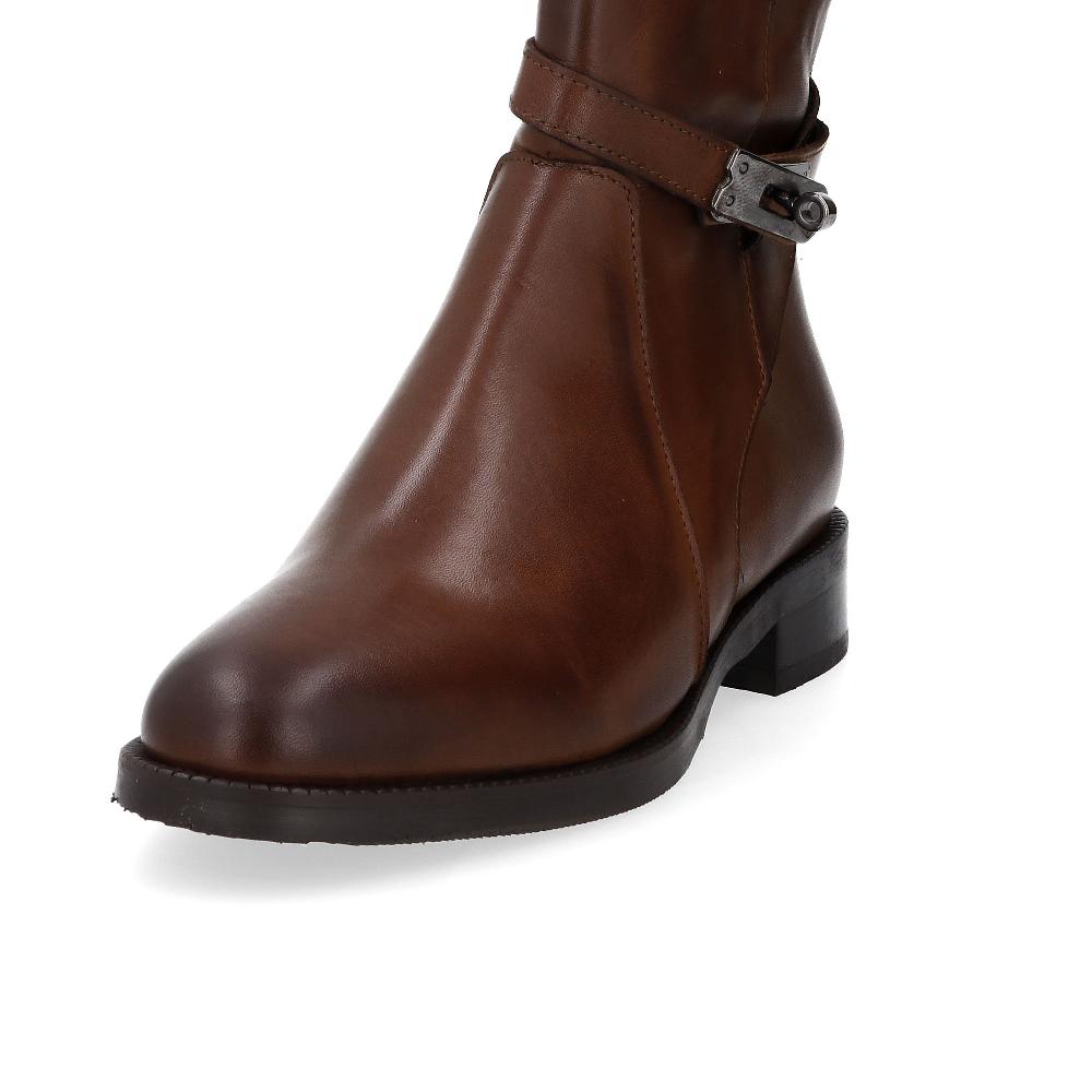 QVC Galieti Stivaletti In Pelle Con Fibbia E Tacco 3 Cm