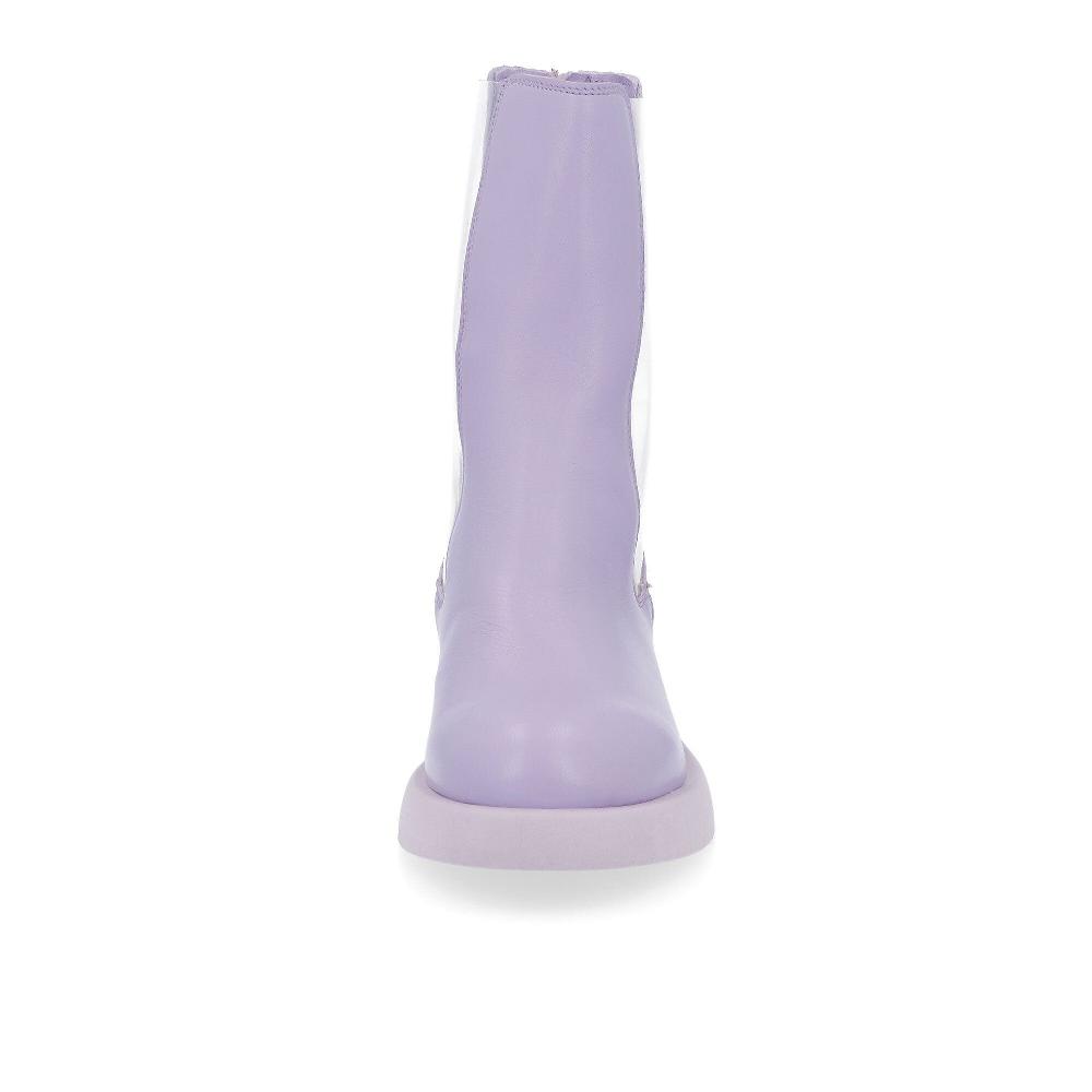 QVC Galieti Stivaletti In Pelle Con Inserti In PVC Tacco 3cm