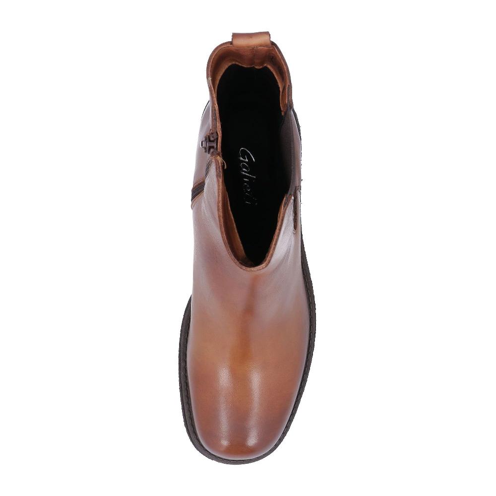 QVC Galieti Stivaletti In Pelle Con Inserto Elastico E Tacco 7 Cm