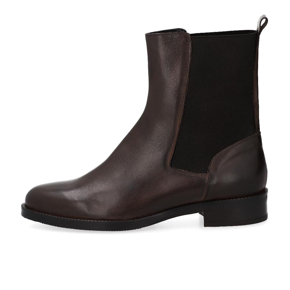 QVC Galieti Stivaletti In Pelle Con Inserto Elastico E Tacco 3 Cm