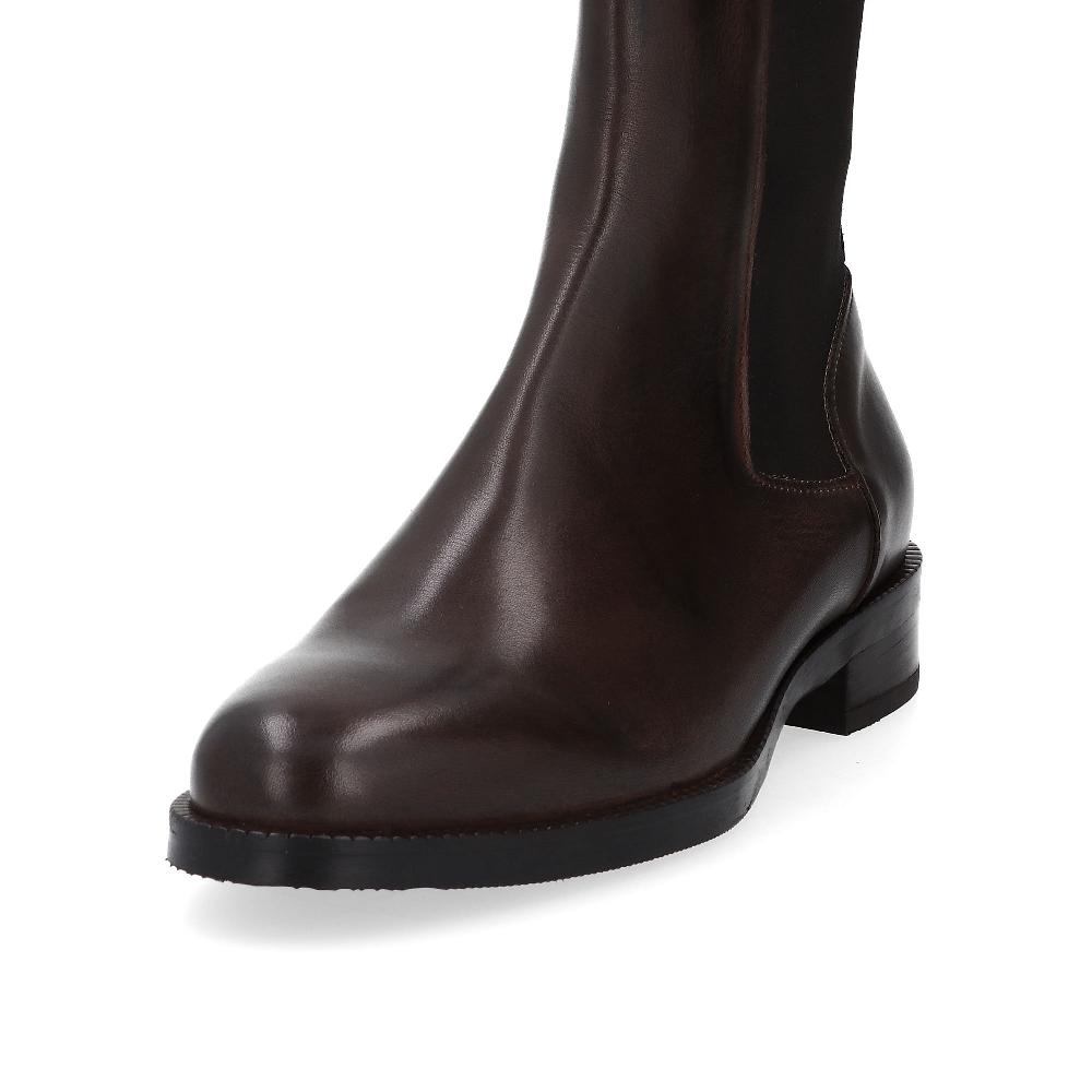 QVC Galieti Stivaletti In Pelle Con Inserto Elastico E Tacco 3 Cm