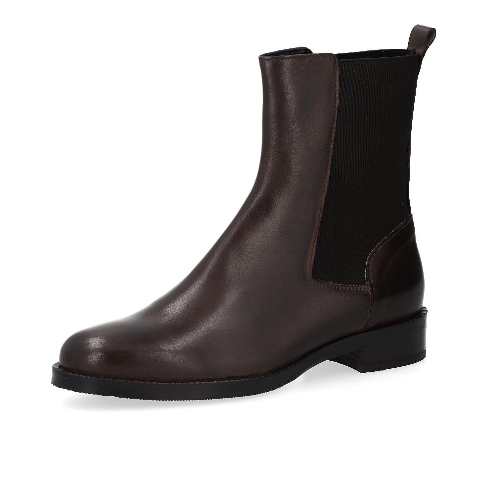 QVC Galieti Stivaletti in pelle con inserto elastico e tacco 3 cm
