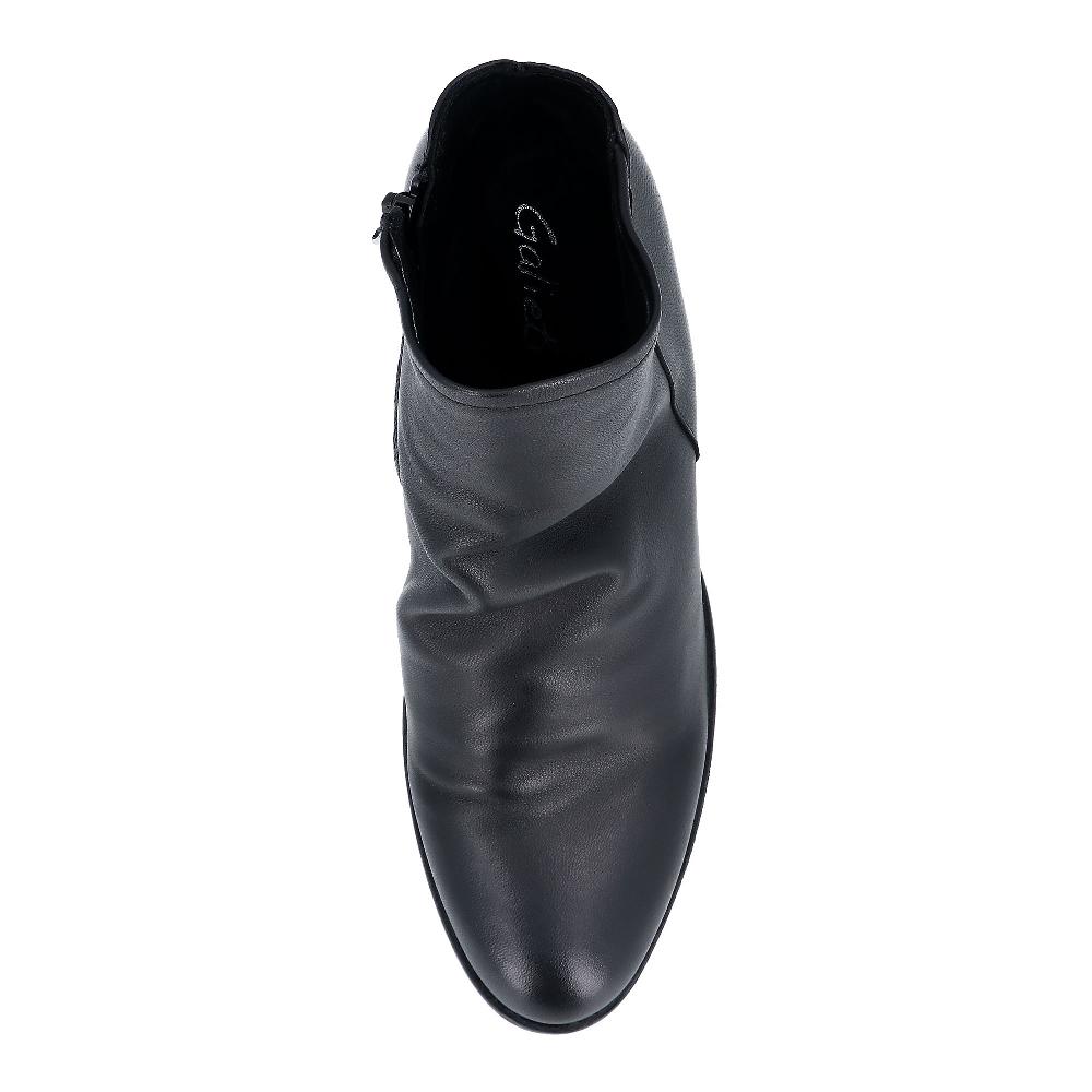 QVC Galieti Stivaletti In Pelle Con Motivo Arriccio Tacco 6 5cm