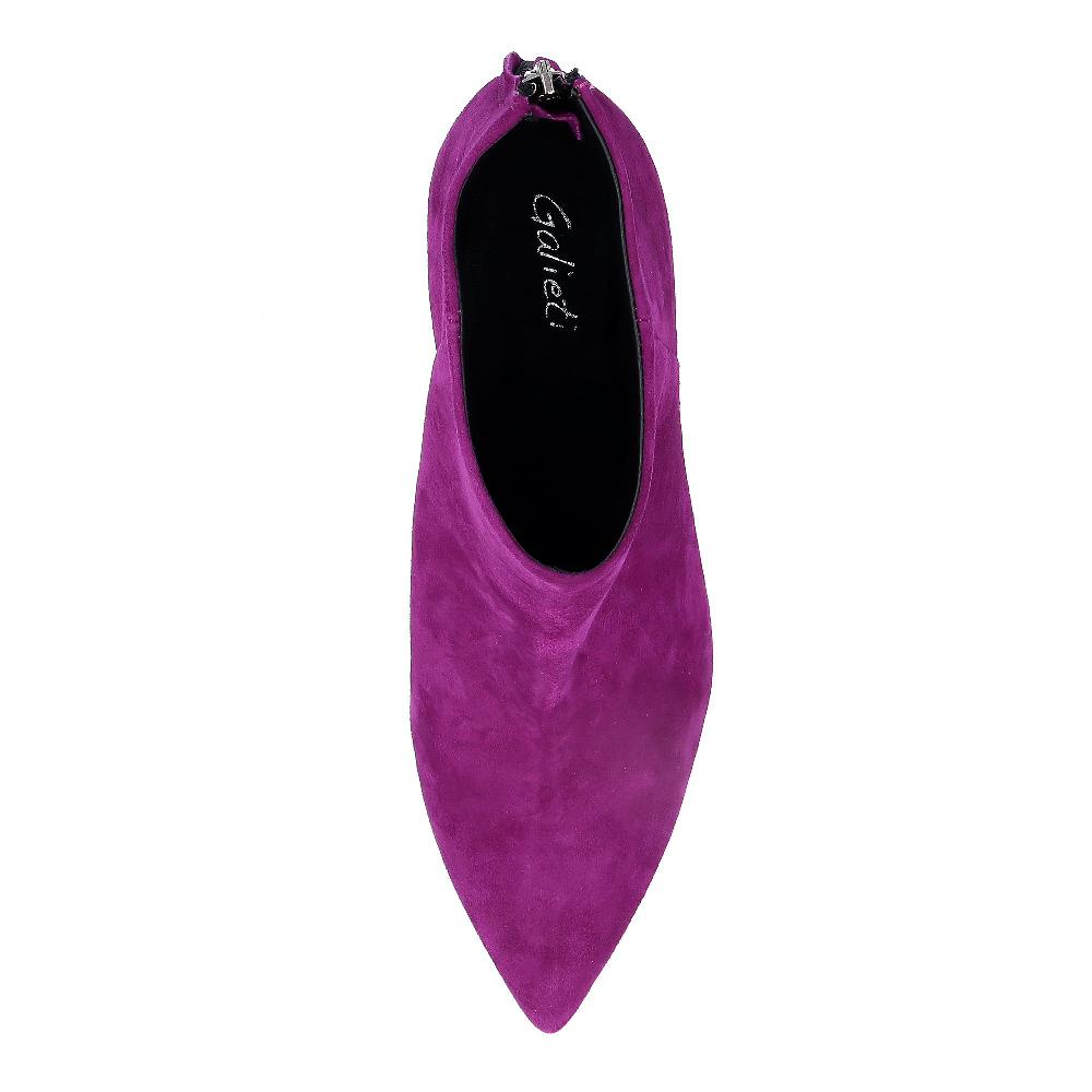QVC Galieti Stivaletti In Pelle Scamosciata Con Tacco 5 Cm