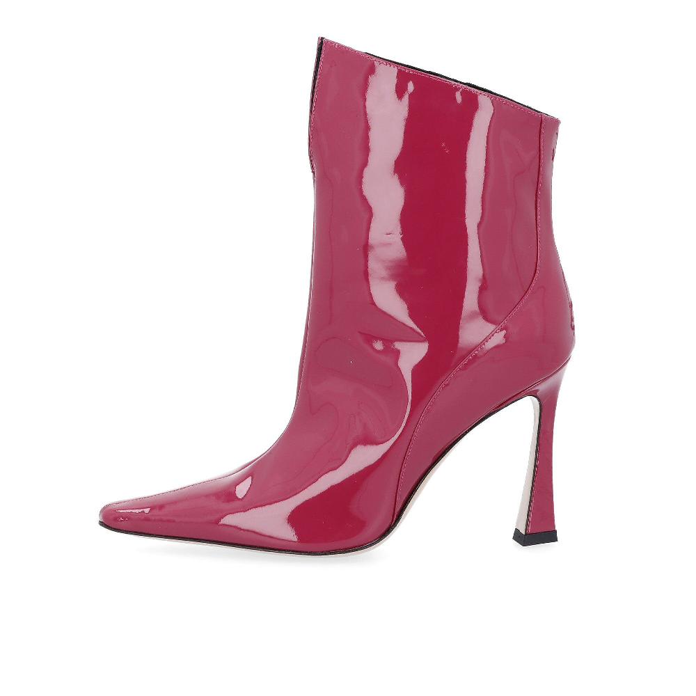 QVC Galieti Stivaletti In Pelle Verniciata Con Tacco 10cm
