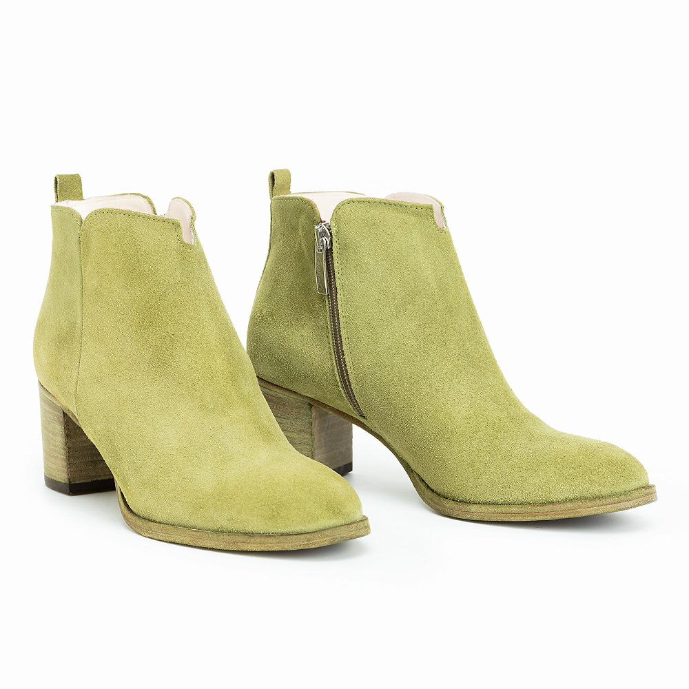 QVC Galieti Stivaletto In Pelle Scamosciata Tacco 6 5 Cm